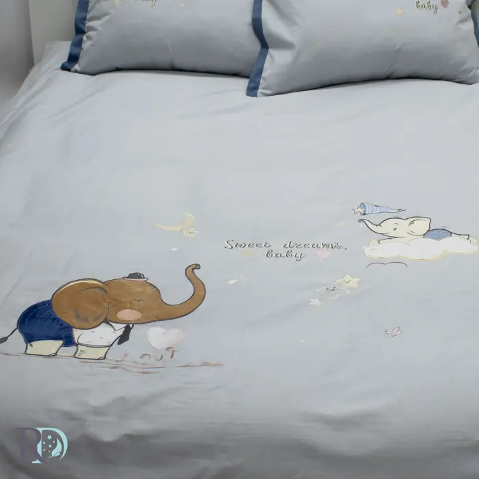 Детски спален комплект Слонче - 1689 - Детски спален комплект Слонче - 1689