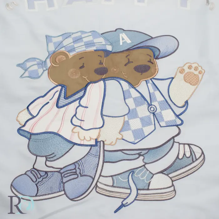 Детски спален комплект Мече в синьо - 1680 - Детски спален комплект Мече в синьо - 1680