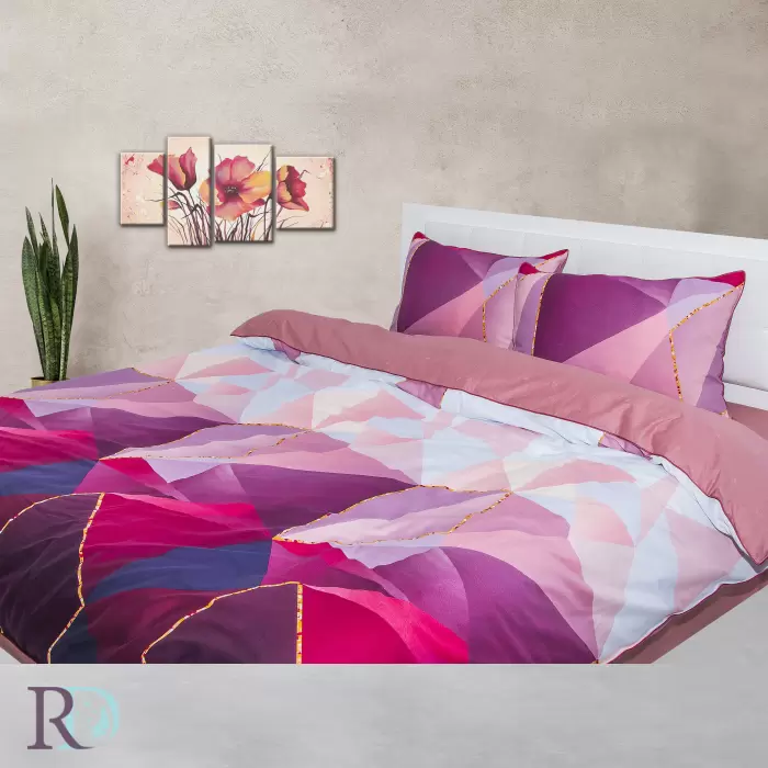 Спален комплект памучен сатен Залез - 635 - Спален комплект памучен сатен Залез - 635