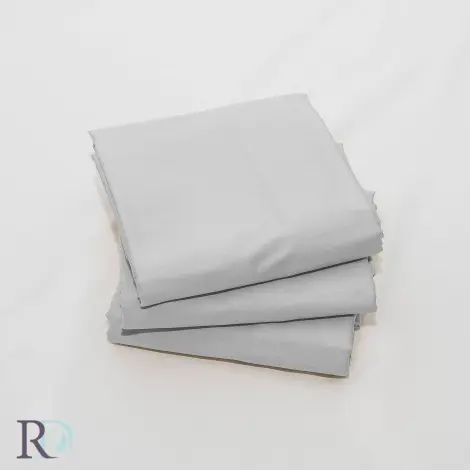 Долен чаршаф памучен сатен Светло сиво -  Долен чаршаф памучен сатен Светло сиво