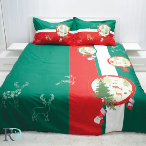 Коледен комплект Коледа в зелено