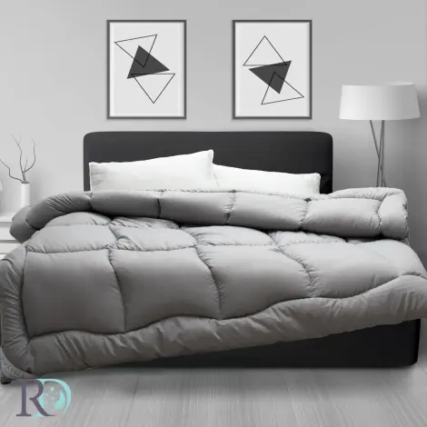 Олекотена завивка Бела сиво - Олекотена завивка Бела сиво