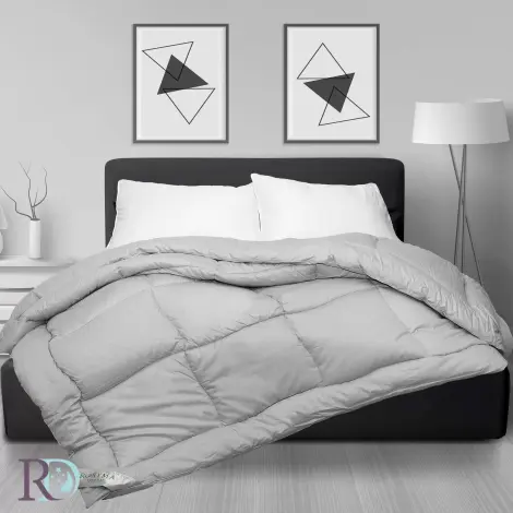 Памучна олекотена завивка Светло сиво -  Памучна олекотена завивка Светло сиво