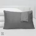 Калъфка памучен сатен тъмно сиво - 1006 | Калъфка памучен сатен тъмно сиво - 1006