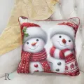 Коледна възглавница Снежни човечета - 1381 | Коледна възглавница Снежни човечета - 1381