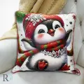Коледна възглавница Пингвин - 2053 | Коледна възглавница Пингвин - 2053