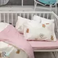 Бебешки спален комплект Розови мечета - 1094 | Бебешки спален комплект Розови мечета - 1094