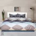 Спален комплект памучен сатен Квадрати - 396 | Спален комплект памучен сатен Квадрати - 396