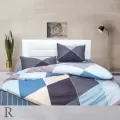 Спален комплект памучен сатен Квадрати - 397 | Спален комплект памучен сатен Квадрати - 397